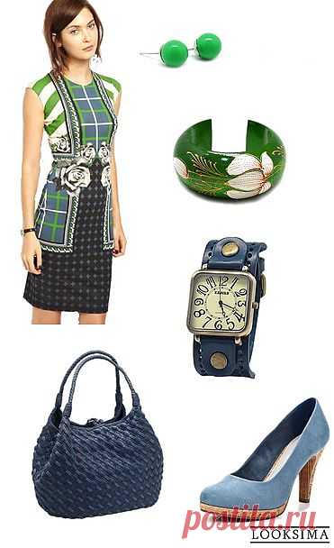 Легкий и, одновременно, торжественный наряд для посиделок с подружками в кафе.