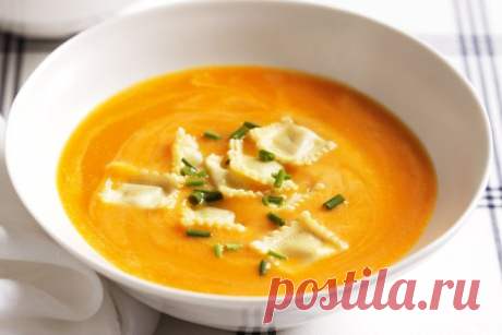 Pumpkin soup with hidden treasures