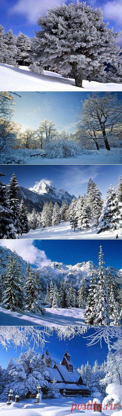 Зима и снег анимации