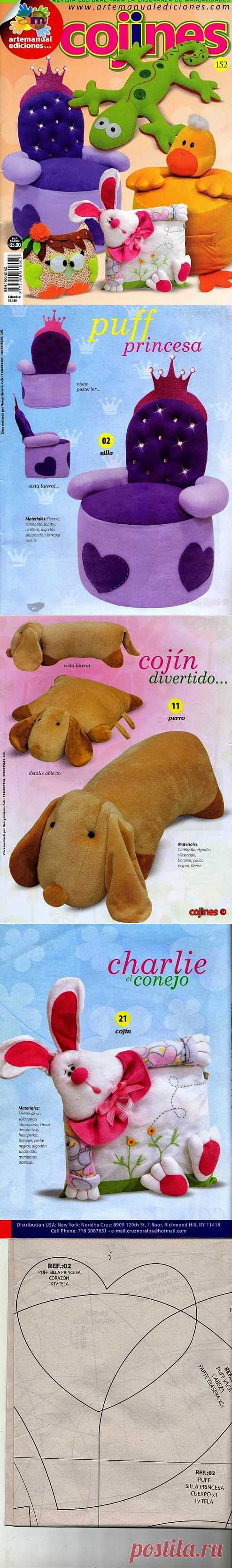 Забавные подушки-игрушки и мягкие кресла для малышей - журнал.