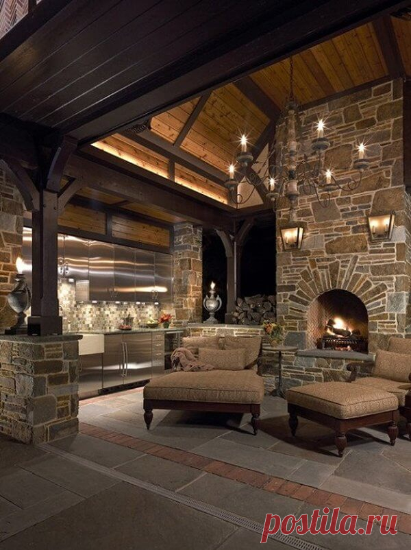 28 неординарных идей уютных каминов и грилей | Тысяча и одна идея