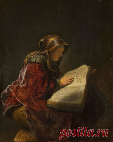 Пожилая женщина (возможно, мать Рембрандта в виде пророчицы Анны (1631)