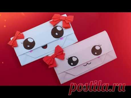 🔹 DIY Оригами КОШЕЛЕК ИЗ БУМАГИ ИЗ 1 ЛИСТА БУМАГИ без клея 🔹 Легкие поделки самоделки своими руками