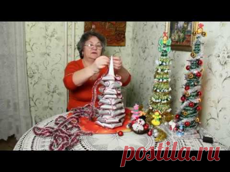 Оригинальная новогодняя  елка  своими руками - YouTube