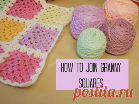 CROCHET: How to join granny squares for beginners | Bella Coco