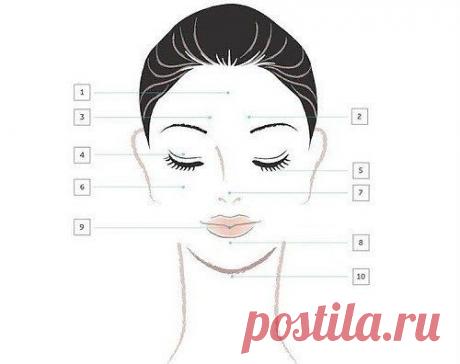 Карта высыпаний на лице: состояние твоей кожи напрямую зависит от работы внутренних органов! / Абсолютное здоровье