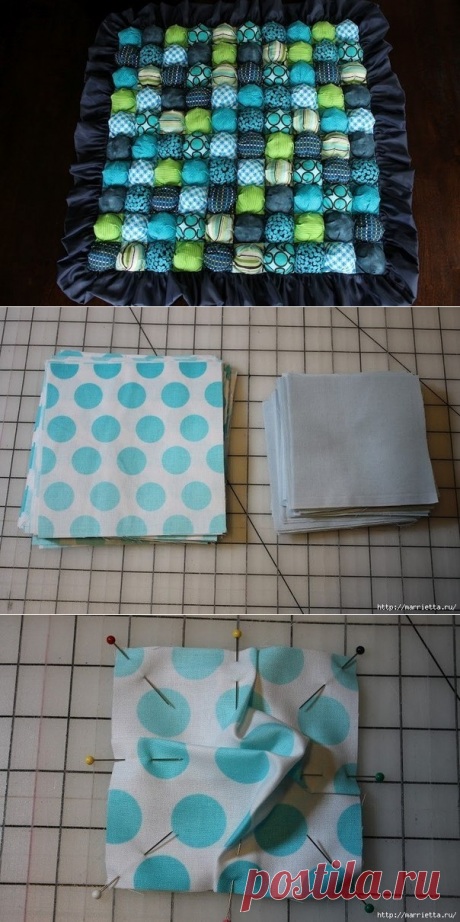 Бисквитное детское одеяло с пузырьками.