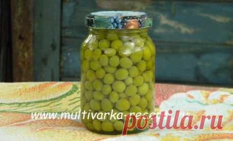 Консервированный горошек на зиму