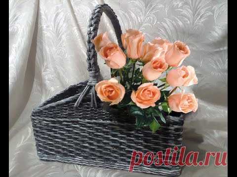 Еще одна прочная ручка. Часть 18. - Плетение из газет
