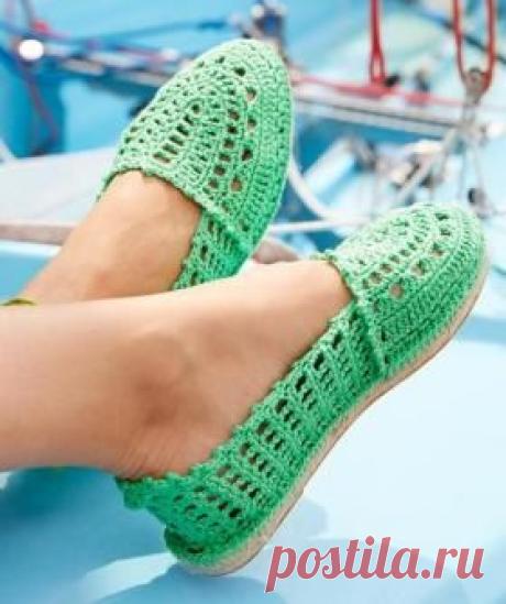 Эспадрильи крючком на knitweek.ru