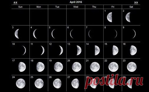 Лунный календарь на апрель 2016 / Мистика