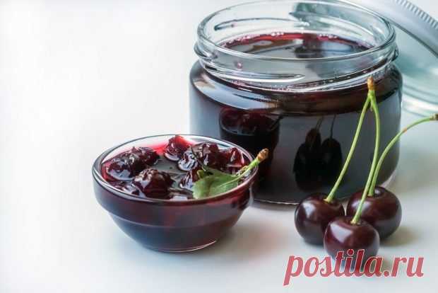 Варенье из садовой вишни с косточками без стерилизации — Сад Заготовка
