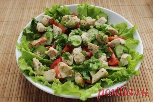 Салат с куриным мясом и овощами — Сад Заготовка