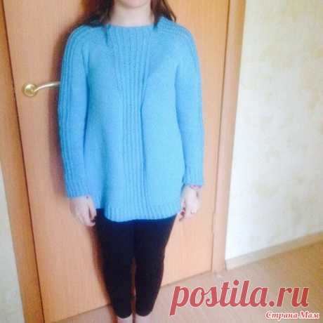 Ленивый реглан сверху... я это сделала!!! - Вязание - Страна Мам