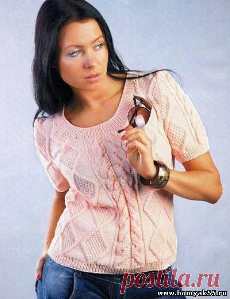 Кофты, жакеты, свитера для женщин спицами - Схемы и описания вязаных изделий | «Хомяк55.ру» сайт о вязании