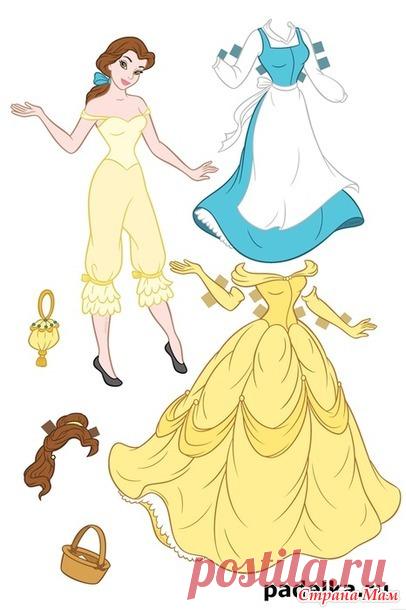 Куклы бумажные. Добавила принцесс диснея. - Страна Мам