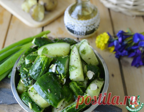 Быстрые маринованные огурцы с мятой – кулинарный рецепт