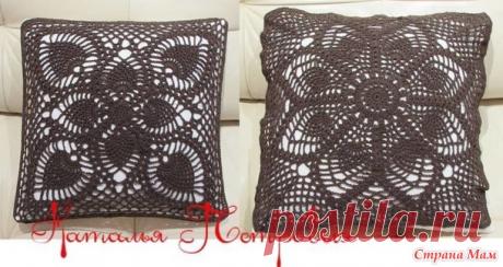 . Наволочки для диванных подушек. - Все в ажуре... (вязание крючком) - Страна Мам