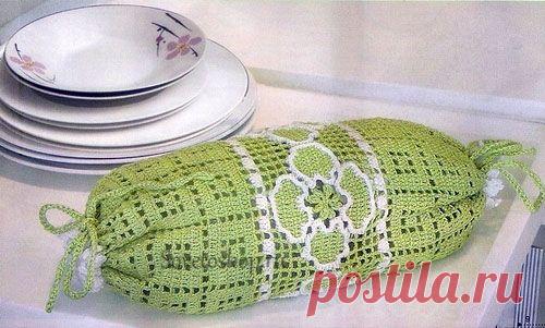 ПОТЕШКА: Вязаная пакетница