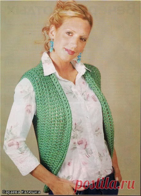 CARAMELO DE CROCHET: bolero verde