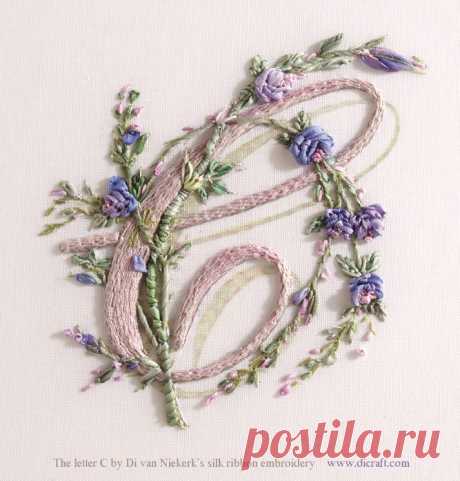 Как вышить монограмму