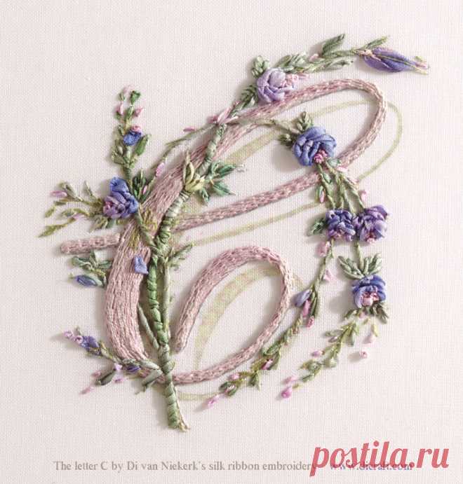 Как вышить монограмму
