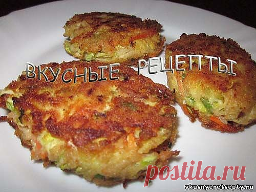 Котлеты из кабачков с овсяными хлопьями рецепт -