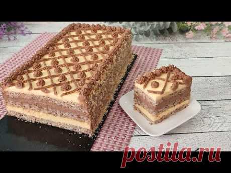 ЛЕГЕНДАРНЫЙ Бакинский торт АПШЕРОН! Быстрый вариант без муки и глютена! Тает во рту!
