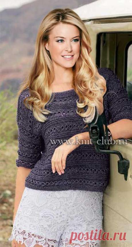 Вязание спицами для женщин пуловера