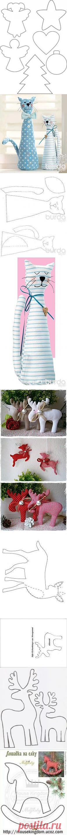 (119) los juguetes del árbol de Navidad | Christmas Ornaments - Felt and Fabric