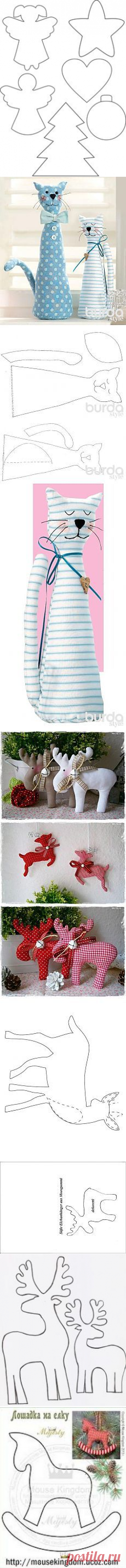 (119) los juguetes del árbol de Navidad | Christmas Ornaments - Felt and Fabric