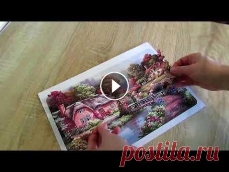 Папертоль Дом Делаем объемные картины из плоской бумаги))...