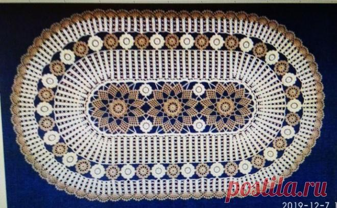 схемы к овальной салфетке