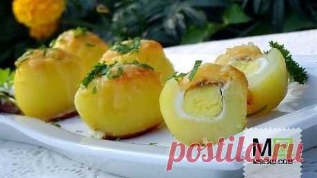Запеченный картофель &quot;Сюрприз&quot; - кулинарный рецепт. Миллион Меню