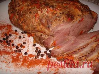 Самые вкусные рецепты: Домашняя буженина.