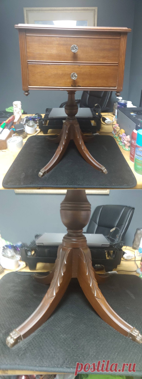 Duncan Phyfe Red Mahogany Sewing Cabinet End Table Circa. - Etsy