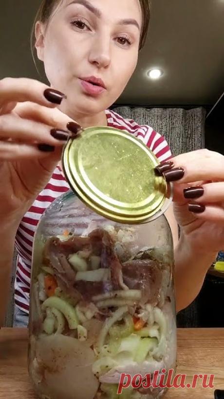 #курица в банке