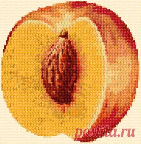 Cross Stitch | Peach xstitch Chart | Design