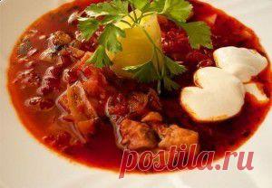 Борщ красный