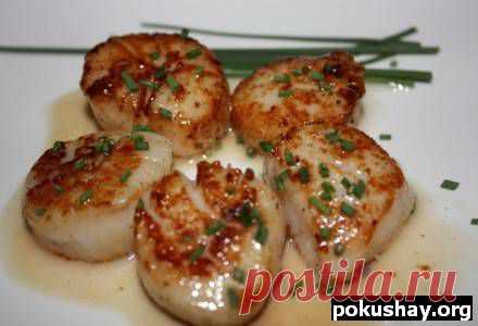 Обжаренные морские гребешки