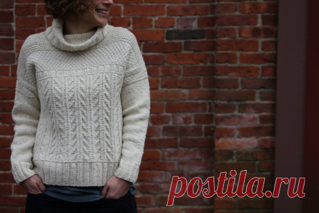 Свитер с хомутом Hudson Valley Cider - Вяжи.ру