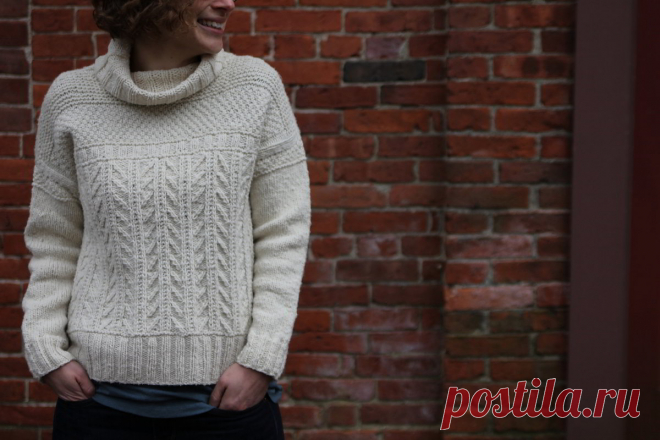 Свитер с хомутом Hudson Valley Cider - Вяжи.ру