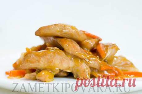 Жареное филе курицы по-китайски | Простые кулинарные рецепты с фотографиями