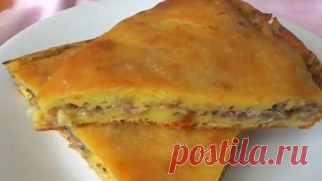 Рецепт вкусного и сытного рыбного пирога.