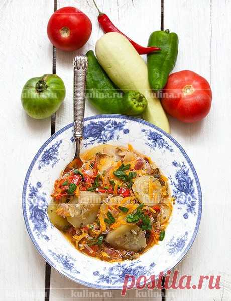 Кабачки тушеные с овощами – рецепт приготовления с фото от Kulina.Ru