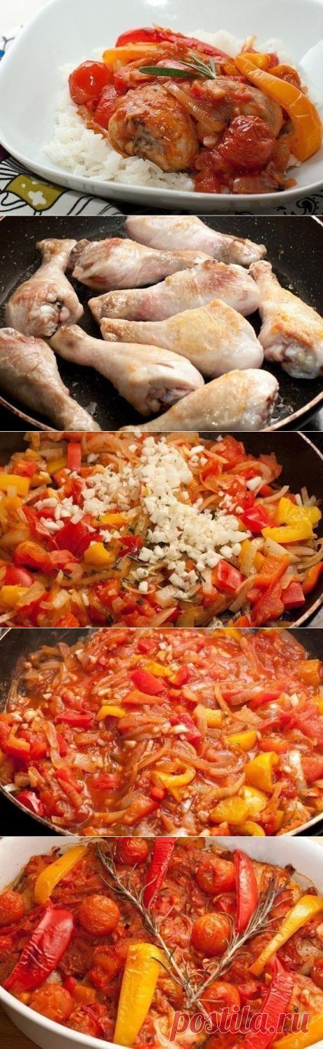 Как приготовить курица запеченная с овощами - рецепт, ингридиенты и фотографии