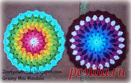 Zooty Owl's Crafty Blog: Granny Mini Mandala