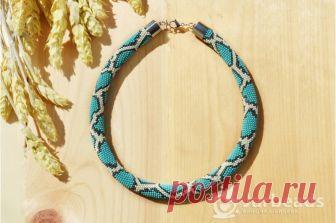 Мастер-класс - вязанный жгут из чешского бисера на нити Canarias
