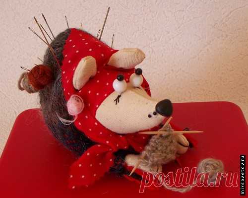 Игольница - ёжик. Мастер-класс.