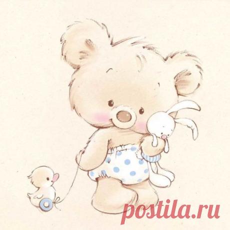 Marina Fedotova - MF-01-blue | Animales dibujos